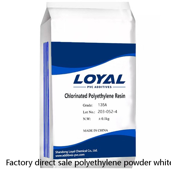 Factory direct sale polyethylene powder white intermediates chlorinated polyethylene