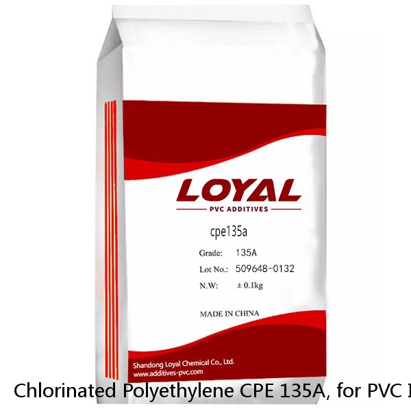 Chlorinated Polyethylene CPE 135A, for PVC Impact Modifier, Plastic, Rubber Industry with High Quality